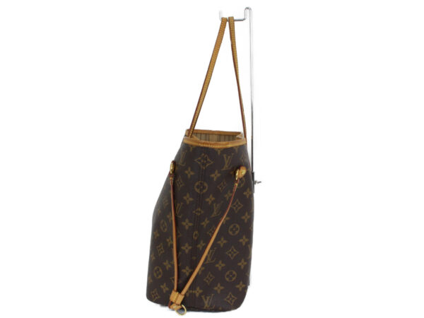 imgrc0090586170 Louis Vuitton Neverfull MM Monogram Canvas Tote Bag Brown Beige