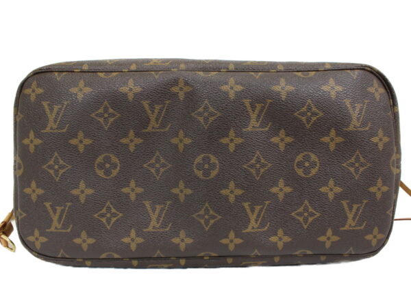 imgrc0090586171 Louis Vuitton Neverfull MM Monogram Canvas Tote Bag Brown Beige