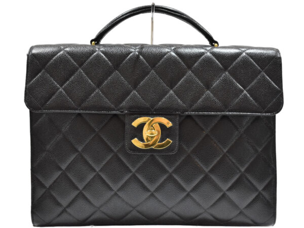 imgrc0090614175 Chanel Caviar Skin Business Bag Black