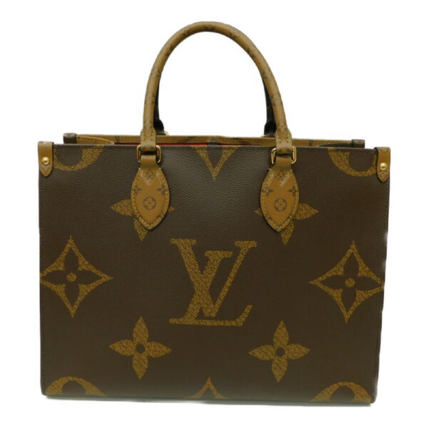 imgrc0090626333 Louis Vuitton On the Go MM Giant Monogram Tote Bag Brown