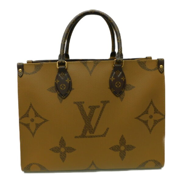 imgrc0090626334 Louis Vuitton On the Go MM Giant Monogram Tote Bag Brown