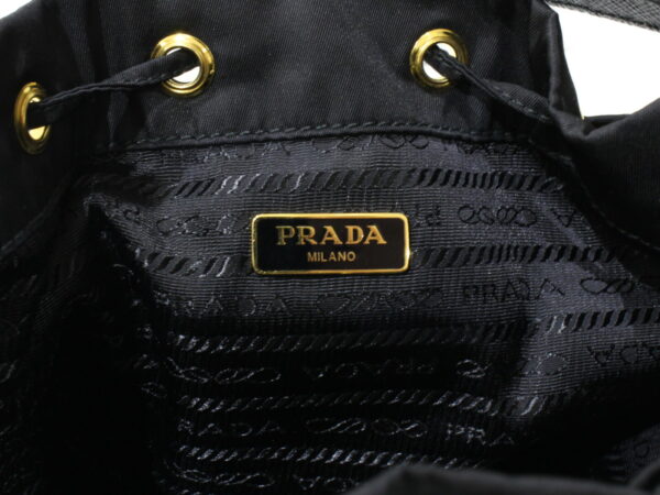 imgrc0090763719 Prada Duet 2WAY Bag Nylon Saffiano Leather Black