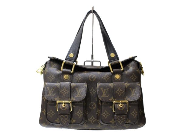 imgrc0090916045 Louis Vuitton Manhattan Monogram Handbag Brown Black