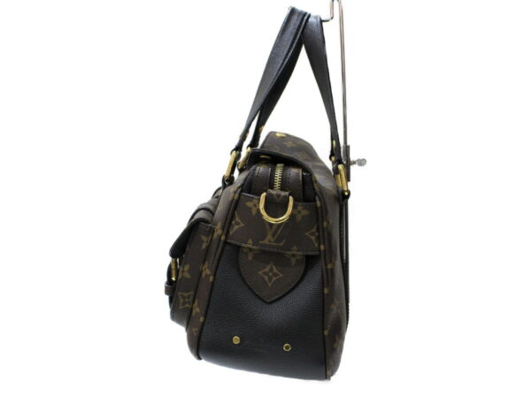 imgrc0090916047 Louis Vuitton Manhattan Monogram Handbag Brown Black