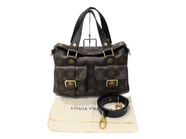 imgrc0090916105 Louis Vuitton Manhattan Monogram Handbag Brown Black