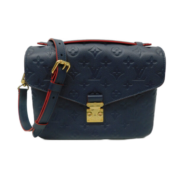 imgrc0090950301 Louis Vuitton Pochette Metis MM Empreinte Leather Handbag Navy