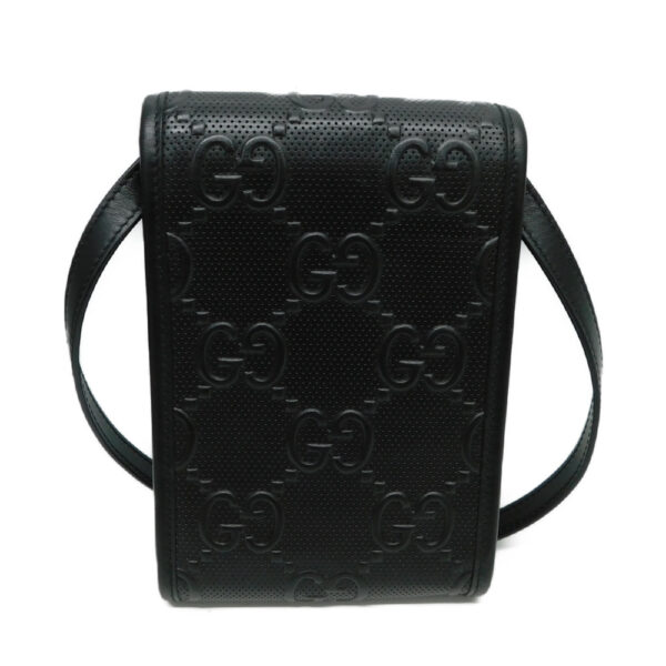 imgrc0090961078 Gucci GG Embossed Mini Bag Leather Black