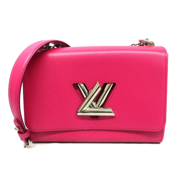 imgrc0091132954 Louis Vuitton Twist MM Epi Leather Chain Shoulder Bag Fuchsia Pink