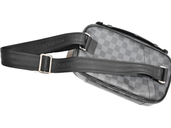 imgrc0091152722 Louis Vuitton Umbraer Body Bag Waist Pouch Canvas Damier Graphite Black Gray