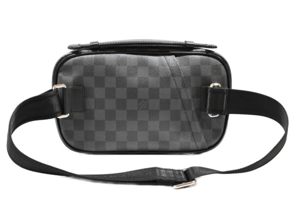 imgrc0091152727 Louis Vuitton Umbraer Body Bag Waist Pouch Canvas Damier Graphite Black Gray