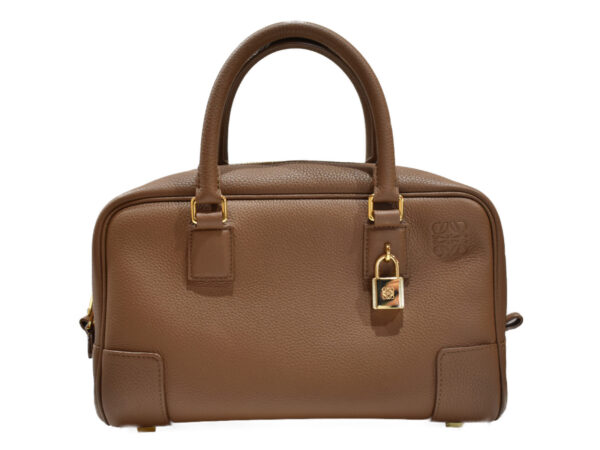 imgrc0091155443 Loewe Amazona 23 Handbag Leather Brown