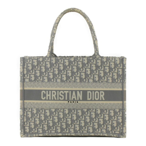 imgrc0091191050 Christian Dior Book Tote Gray Canvas