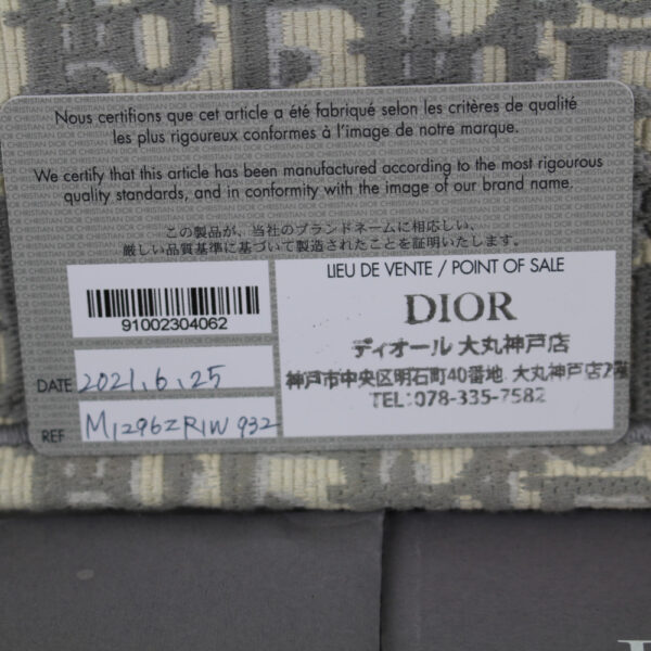 imgrc0091191069 Christian Dior Book Tote Gray Canvas