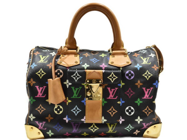 imgrc0091200875 Louis Vuitton Speedy 30 Bag Monogram Multicolor Noir Black