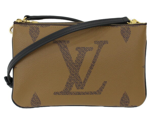 imgrc0091220042 Louis Vuitton Pochette Double Zip Giant Shoulder Bag Brown