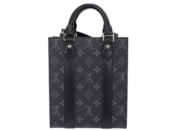 imgrc0091221472 Louis Vuitton Sac Plat Mini Monogram Eclipse Handbag Black Gray