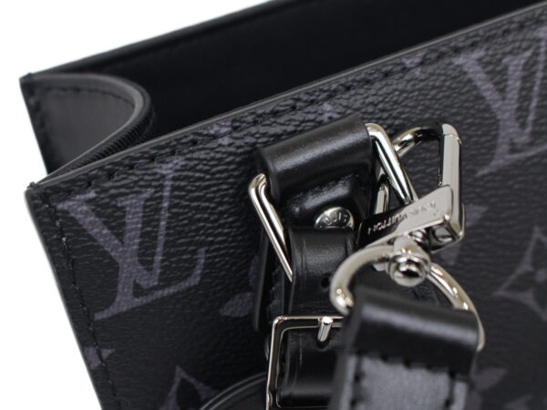 imgrc0091221481 Louis Vuitton Sac Plat Mini Monogram Eclipse Handbag Black Gray