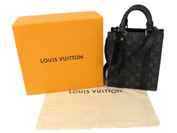 imgrc0091221489 Louis Vuitton Sac Plat Mini Monogram Eclipse Handbag Black Gray