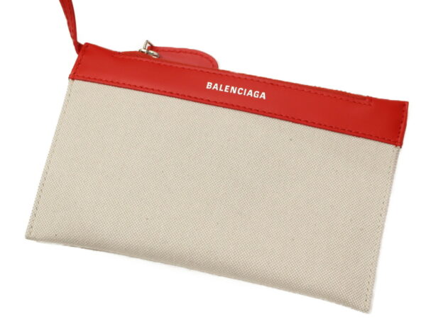 imgrc0091233182 Balenciaga Blue Cabas XS Leather Canvas Handbag Red Off White