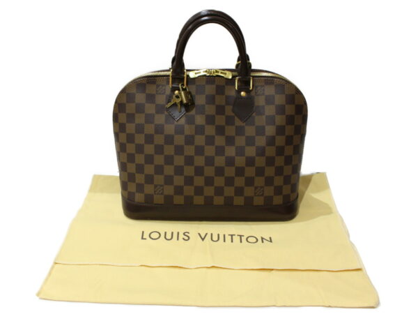 imgrc0091289956 Louis Vuitton Alma Damier Ebene Handbag Brown