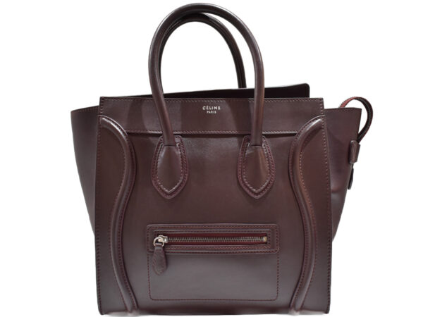 imgrc0091299411 Celine Luggage Leather Handbag Bordeaux