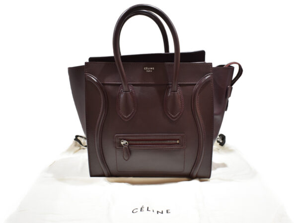 imgrc0091299433 Celine Luggage Leather Handbag Bordeaux