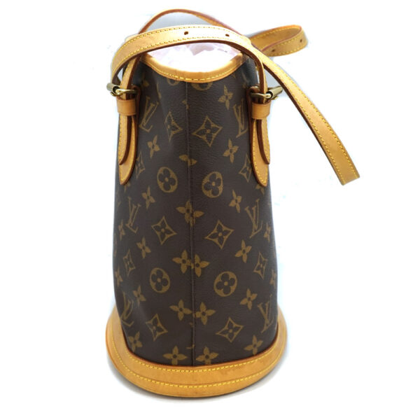 imgrc0091308075 Louis Vuitton Bucket PM Tote Bag Vertical Monogram Brown