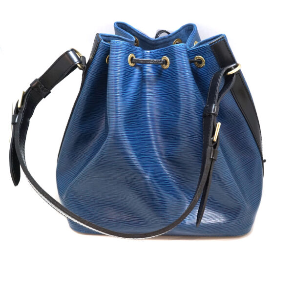 imgrc0091387014 Louis Vuitton Petit Noe Shoulder Bag Epi Bicolor Blue Black