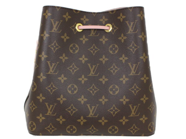 imgrc0091393436 Louis Vuitton Neonoe Canvas Drawstring Bag Rose Poudre Brown Pink