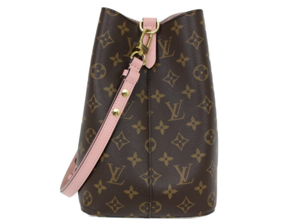 imgrc0091393438 Louis Vuitton Neonoe Canvas Drawstring Bag Rose Poudre Brown Pink