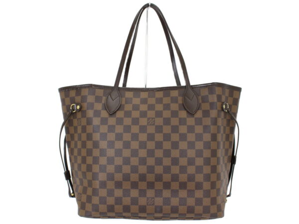 imgrc0091393617 Louis Vuitton Neverfull MM Damier Canvas Tote Bag Brown