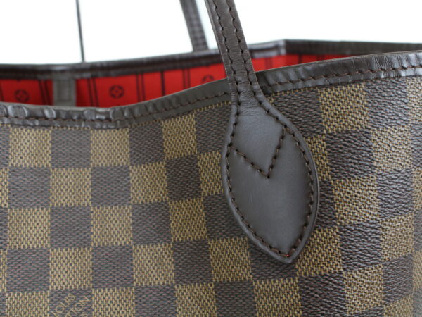 imgrc0091393646 Louis Vuitton Neverfull MM Damier Canvas Tote Bag Brown