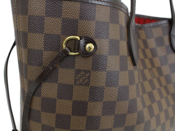 imgrc0091393647 Louis Vuitton Neverfull MM Damier Canvas Tote Bag Brown