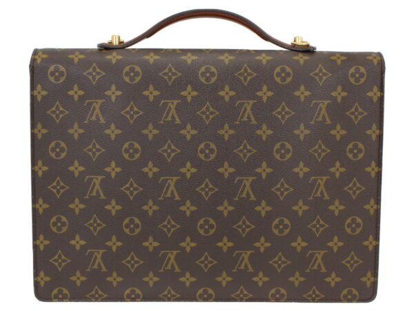 imgrc0091407754 Louis Vuitton Porte de Cuman Bandouliere Monogram Canvas Business Bag Brown