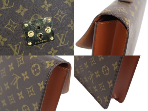 imgrc0091407765 Louis Vuitton Porte de Cuman Bandouliere Monogram Canvas Business Bag Brown