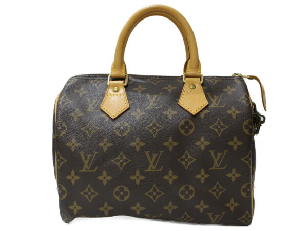 imgrc0091422189 Louis Vuitton Speedy 25 Monogram Canvas Handbag Brown