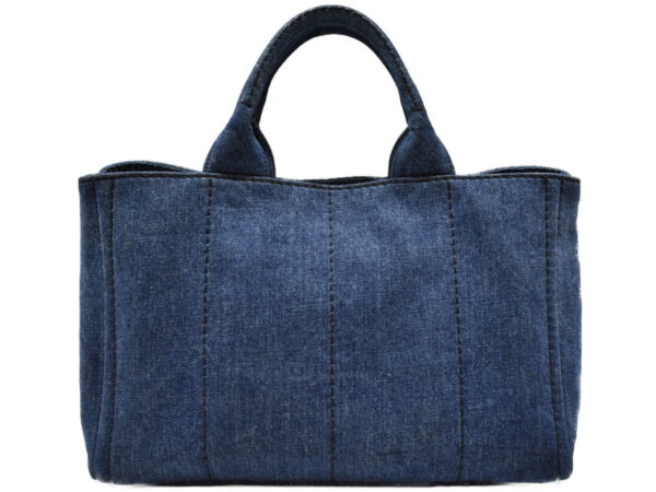 imgrc0091471052 Prada Kanapa Handbag Shoulder Bag Denim Blue