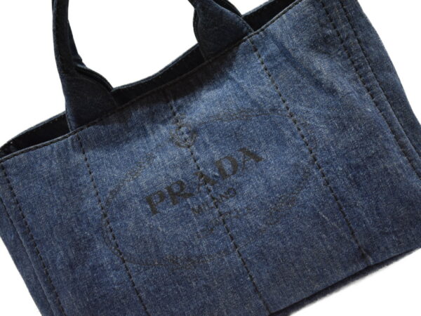 imgrc0091471063 Prada Kanapa Handbag Shoulder Bag Denim Blue