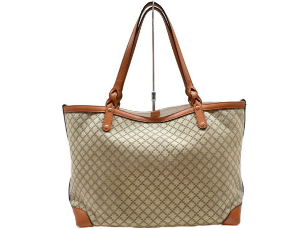 imgrc0091494246 Gucci Diamante Tote Bag Canvas Leather Beige Orange