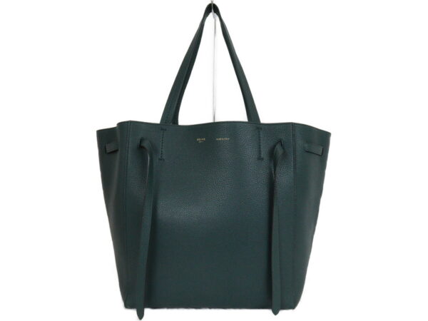 imgrc0091494590 Celine Hippo Phantom Leather Tote Bag Green