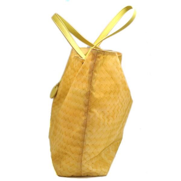 imgrc0091503338 Bottega Veneta Intrecci Illusion Tote Bag Nylon Yellow