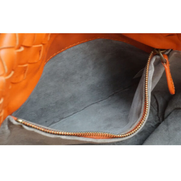 imgrc0091679462 Bottega Veneta Shoulder Tote Bag Intrecciato Lamb Leather Orange