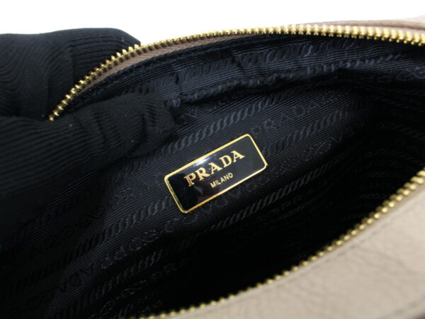 imgrc0091682087 Prada Shoulder Bag Leather Beige