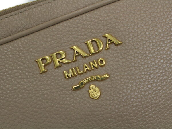 imgrc0091682093 Prada Shoulder Bag Leather Beige