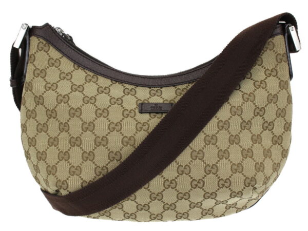 imgrc0091682169 Gucci GG Canvas Messenger Bag Beige Brown