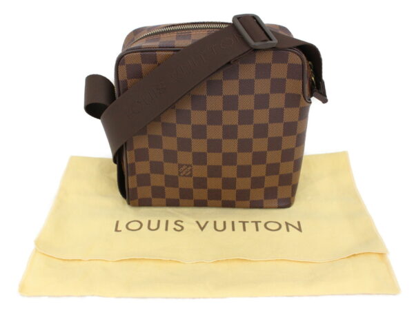 imgrc0091691183 Louis Vuitton Olaf PM Damier Ebene Shoulder Bag Brown