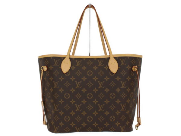 imgrc0091691224 Louis Vuitton Neverfull MM Monogram Canvas Tote Bag Brown