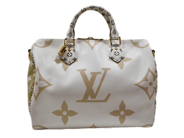 imgrc0091707437 Louis Vuitton Speedy Bandouliere 30 Bag Giant Khaki White Beige