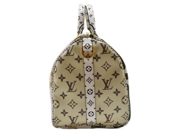 imgrc0091707438 Louis Vuitton Speedy Bandouliere 30 Bag Giant Khaki White Beige