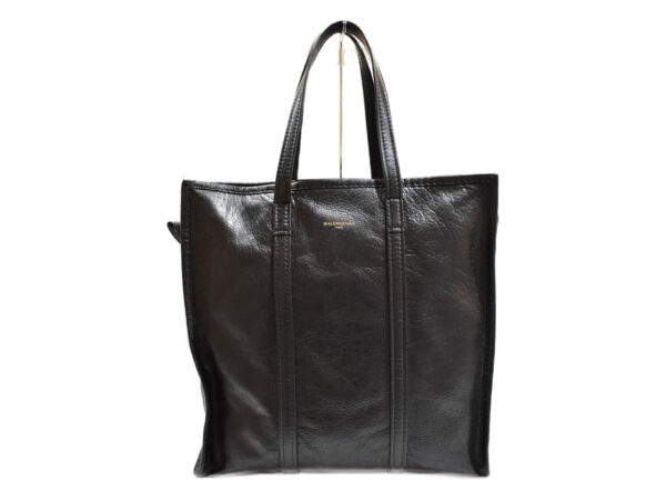 imgrc0091709831 Balenciaga Bazaar Shopper Leather Tote Bag Black